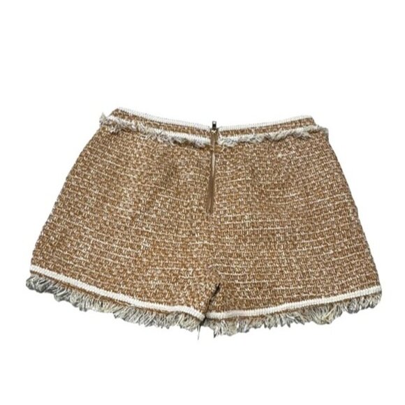 Walter Baker Set Laken Sz 10 Gingham Shorts & XL Jacket Honey Tweed Boucle NWT - Picture 5 of 10